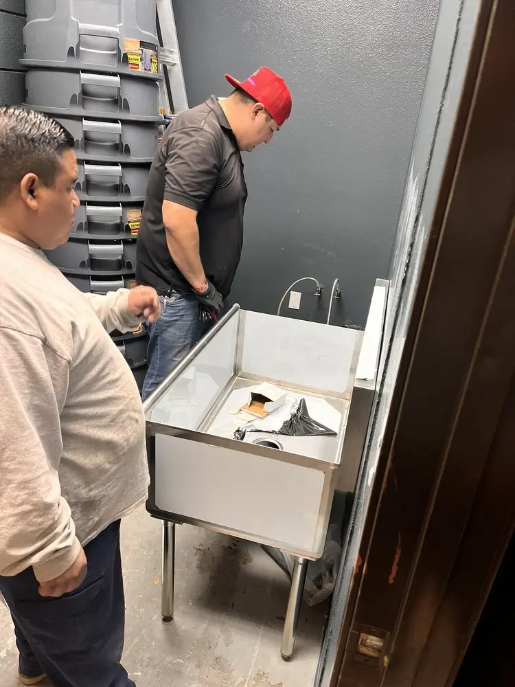Commercial plumbing and sink installation in Columbia Heights