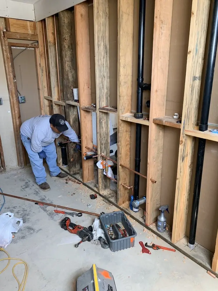 Commercial rough-in plumbing for Water Heater Replacement in Columbia Heights